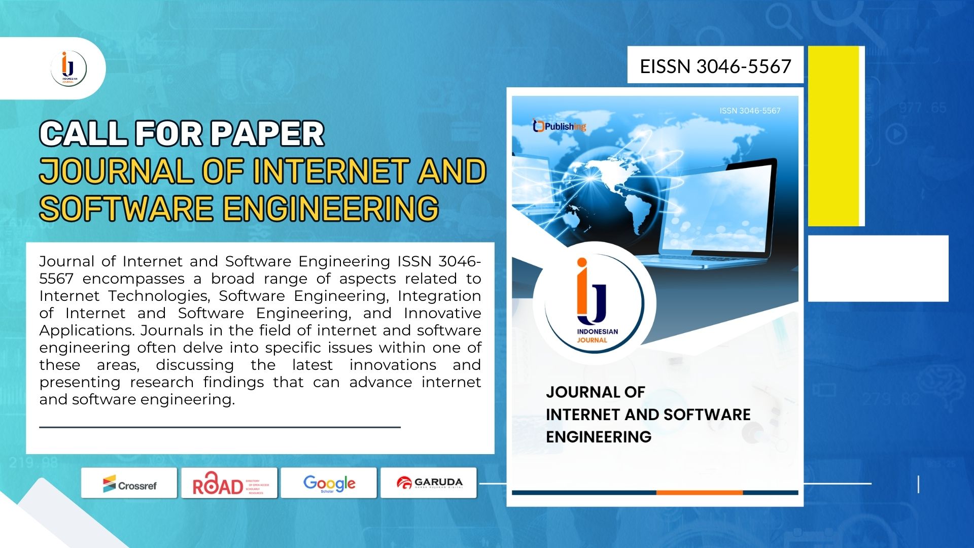 Call for Paper Journal of Internet and Software Engineering