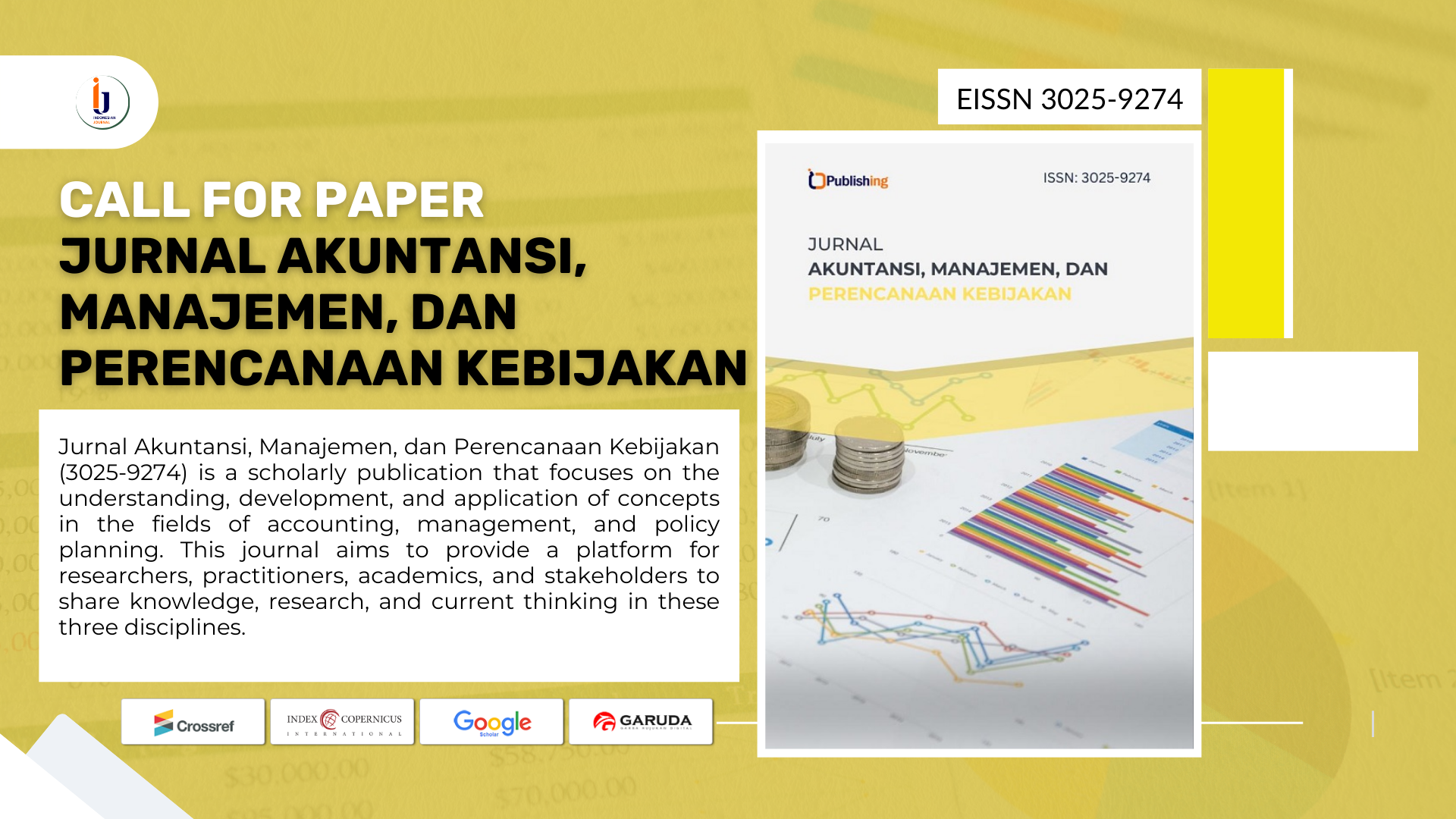 Call for Paper Jurnal Akuntansi, Manajemen, dan Perencanaan Kebijakan