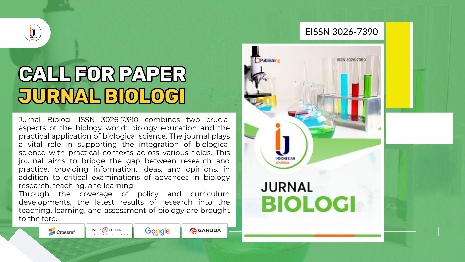 Call for Paper Jurnal Biologi