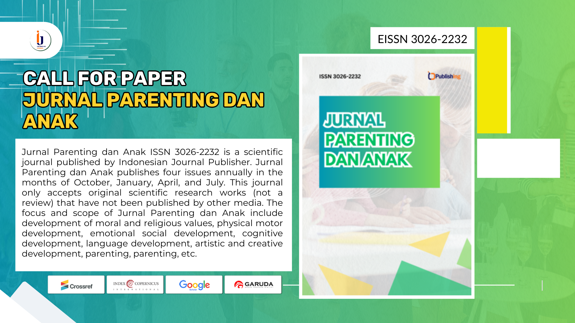 Call for Paper Jurnal Parenting dan Anak