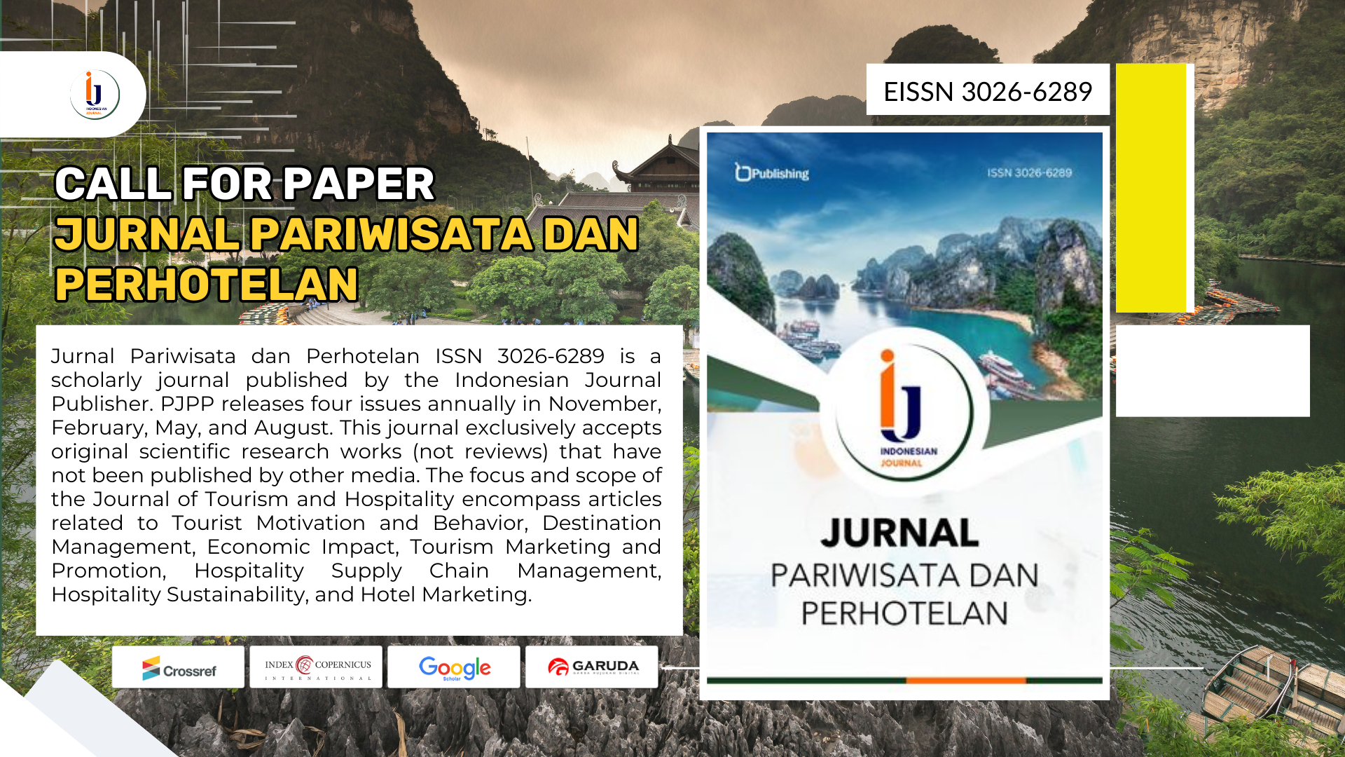 Call for Paper Jurnal Pariwisata dan Perhotelan