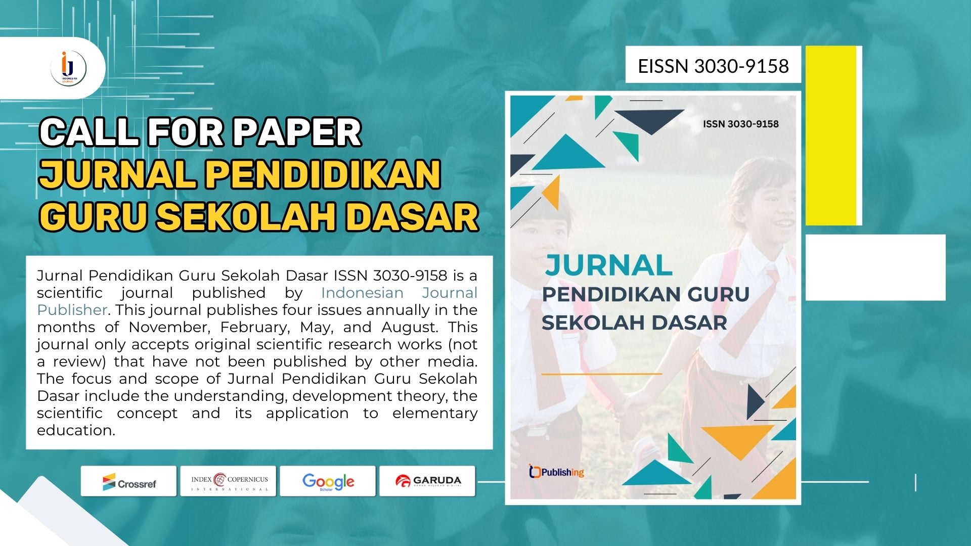 Call for Paper Jurnal Pendidikan Guru Sekolah Dasar
