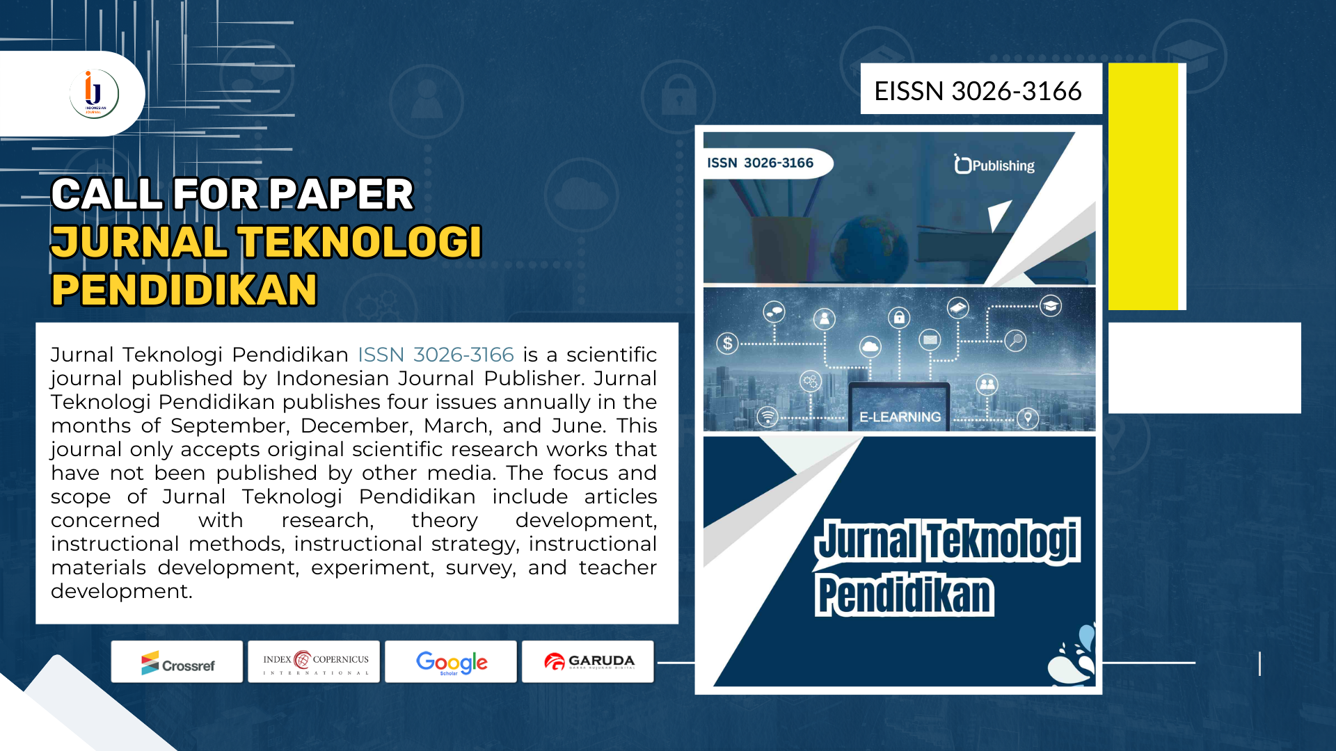 Call for Paper Jurnal Teknologi Pendidikan